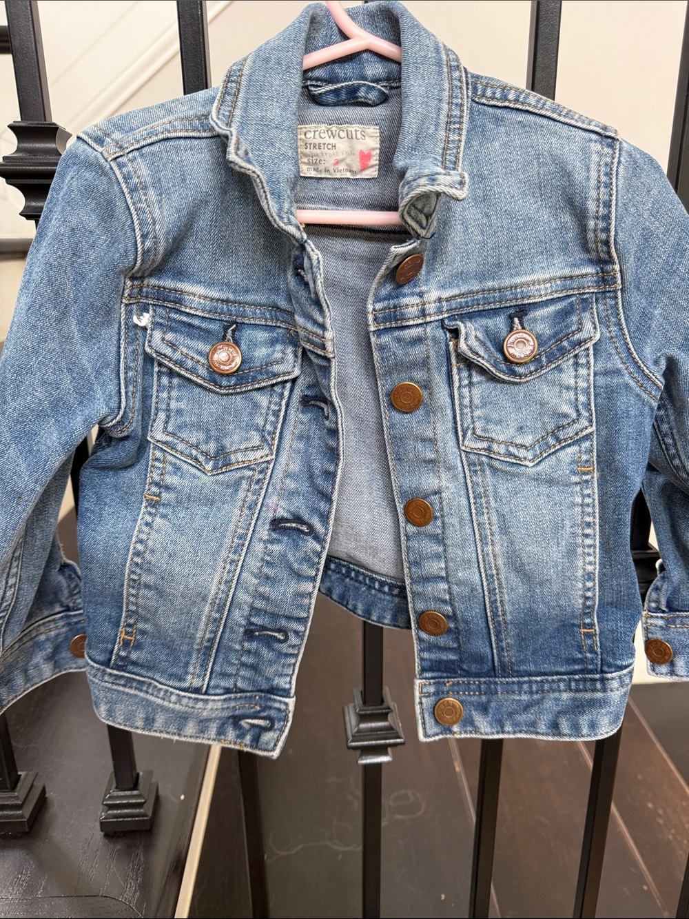 Crewcuts Light Blue Denim Jacket with Metal Buttons